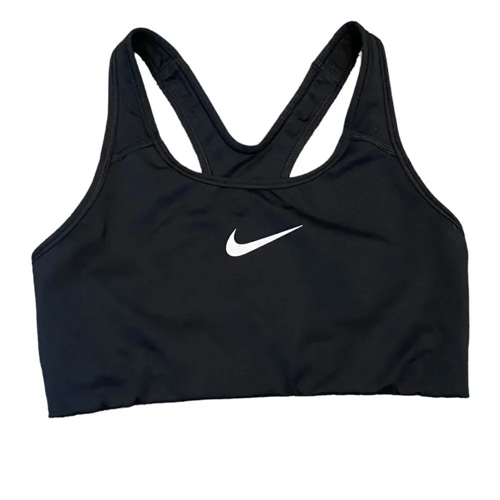 Nike Black Dri Fit Athletic Running Sport Bra